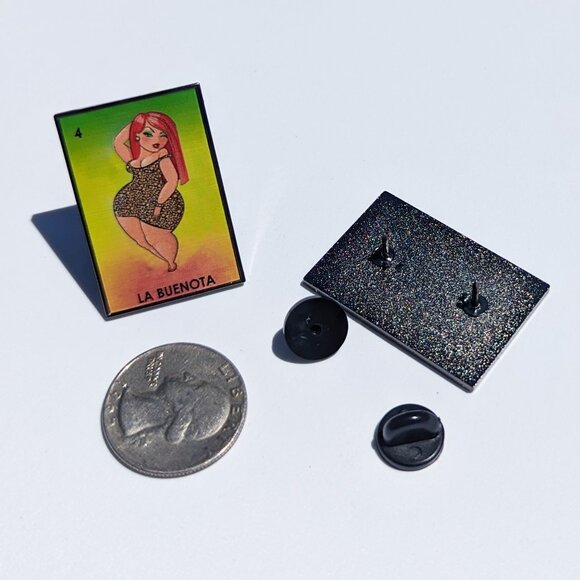 La Buenota Loteria Pin For Caps Clothing Enamel Badge Polaca Mexican Game Pin - Picture 3 of 5